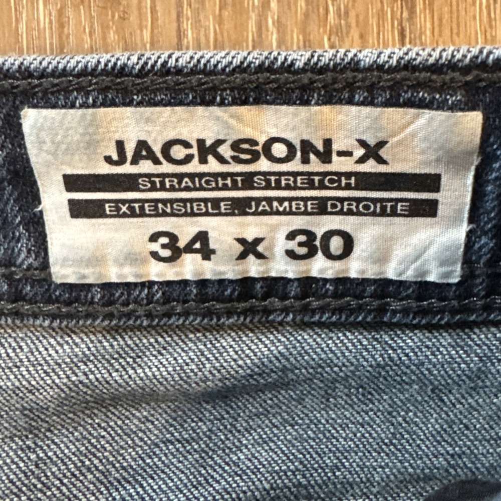 Buffalo David Bitton‎ Jeans Mens 34x30 Jackson Straight Stretch Medium Wash Blue - Picture 10 of 16